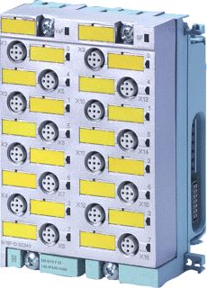 SIEMENS SIMATIC DP ET 200PRO FAILSAFE ELECTRONIC MODULE 4/8 F-DI/ 4 F-DO DC24V/2A PROFISAFE 90 MM WIDTH 