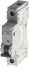 SIEMENS CIRCUIT BREAKER 240V/14KA 1-POLE C 16A D=70MM CONFORM UL 489 SAME POLARITY