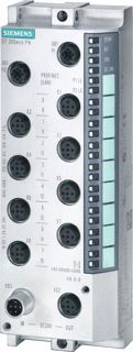 SIEMENS SIMATIC DP ET 200ECO PN IO-LINK MASTER 4IO-L + 8DI + 4DO 24V DC/1.3A 8 X M12 DOUBLE-ASSIGNEMENT DEGREE OF PROTECTION IP67 
