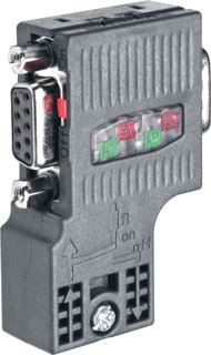 SIEMENS SIMATIC DP,BUS CONNECTOR FOR PROFIBUS UP TO 12 MBIT/S 90 DEGREE ANGLE OUTGOING CABLE 15,8 X 59 X 35 