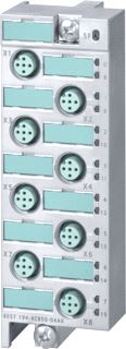 SIEMENS SIMATIC DP AANSLUITMODULE VOOR DIGITALE ELEKTRONISCHE MODULES ET200PRO 16DI 4DI/DO 24VDC 0,5A 8X M12. 