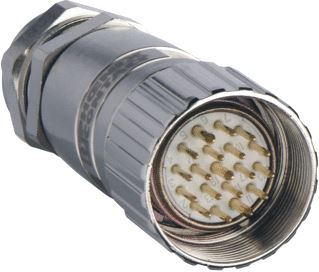 SCHNEIDER M23 RECHT CONNECTOR 19 PINS MAIL.