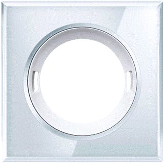 COVER FLAT COVER GLASS SQUARE WH 