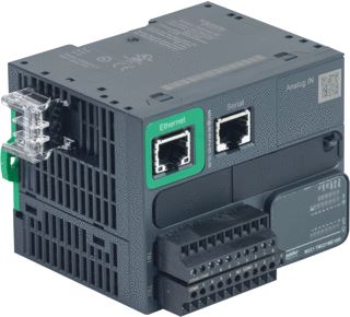 SCHNEIDER-ELECTRIC MODICON M221 CONTROLLER 16 I/O VOEDING 24VDC IN: 8 SI/SO TRA.(4 HIGH SP) + 2 X 0-10V OUT: 8 RELAIS ETHERNET 