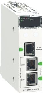 SCHNEIDER ELECTRIC PLC COMMUNICATIEMODULE MODICON M580 3X POORT 10/100MBIT/S INTERNE VOEDING RJ45 LED IP20. 