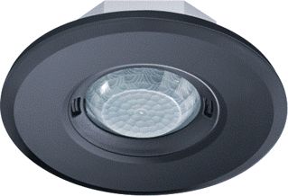 PLAFONDAANWEZIGHEIDSSENSOR PD-FLAT 360I/8 ROUND BLACK KNX 