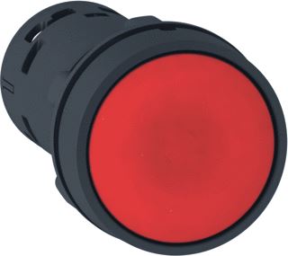 SCHNEIDER ELECTRIC HARMONY K DRUKKNOP VERZONKEN TERUGVERING 22MM 1NC ROOD