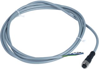 SCHNEIDER-ELECTRIC XZCP CONNECTORKABEL M12 CONNECTOR 5-POLIG RECHT PVC KABEL FEMALE METALEN BEVESTIGINGSMOER 2 METER KABEL 