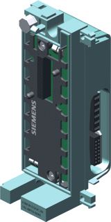 SIEMENS SIMATIC ET200PRO ELEKTRONISCHE MODULE 4 DI/4 DO 24V DC / 0,5A INCLUSIEF BUSMODULE.