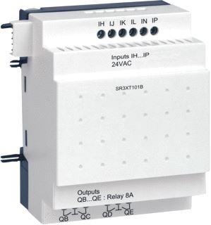 SCHNEIDER ELECTRIC ZELIO LOGIC DISCRETE I/O EXPANSIEMODULE 10 I/O 24V AC 