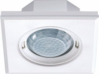 ESYLUX PLAFONDAANWEZIGHEIDSSENSOR PD-FLAT 360I/8 SQUARE WHITE DALI 