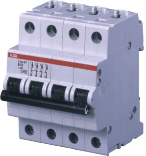 ABB SYSTEM PRO M COMPACT INSTALLATIEAUTOMAAT TRACTIE K KARAKTERISTIEK 10KA 4 POLIG 25A S 204MT K25 