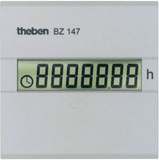 THEBEN BZ 147 DIGITALE BEDRIJFSURENTELLER 48X48 MM FRONTPLAAT BZ 147 