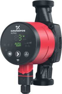 GRUNDFOS ALPHA2 CIRCULATIEPOMP 25-40 25-40 DN 25 1X230V 1.5M3/H PN 10 GIETIJZER B1XB2XHXL 44X44X104X180MM