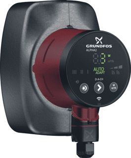 GRUNDFOS ALPHA2 CIRCULATIEPOMP 25-40N 25-40N DN 25 1X230V 1.5M3/H PN 10 RVS B1XB2XHXL 44X44X104X130MM