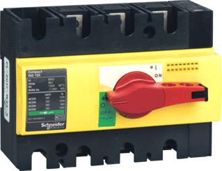 SCHNEIDER ELECTRIC COMPACT LASTSCHEIDER INS125 3P LASTSCHAKELAAR ROOD/GEEL 