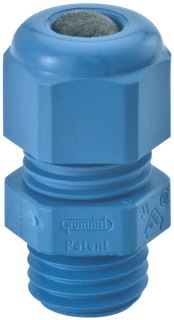 HUMMEL HSK-K KABELWARTEL M12X1.5MM KLEMBEREIK 3-6.5MM LENGTE 8MM KUNSTSTOF PA HALOGEENVRIJ IP68 BLAUW RAL5012