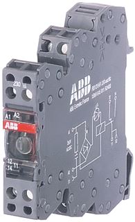ABB R600-RBR101 HULPRELAIS-INTERFACE SPOELSPANNING 24V 50-60HZ-24VDC CONTACT-1V AC1-6A VEERKLEM CONTACTBESCHERM-LED-