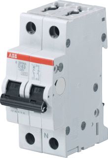 ABB S201 INSTALLATIEAUTOMAAT 1P-N D-KARAKTERISTIEK 32A IEC-EN 60898-1 6 KA-IEC60947-2 10 KA 2 MODULEN BREEDTE 35MM