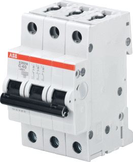 ABB S203M INSTALLATIEAUTOMAAT 3P C-KARAKTERISTIEK 13A IEC-EN 60898-1 10 KA-IEC60947-2 15 KA 3 MODULE BREEDTE 52-5MM