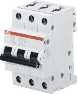 ABB S203 INSTALLATIEAUTOMAAT 3P B-KARAKTERISTIEK 13A IEC-EN 60898-1 6 KA-IEC60947-2 10 KA 3 MODULEN BREEDTE 52-5MM 