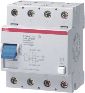 ABB SYSTEM PRO M COMPACT AARDLEKSCHAKELAAR 4P 125A 500MA A TYPE SELECTIEF F 204 A S125-0-5