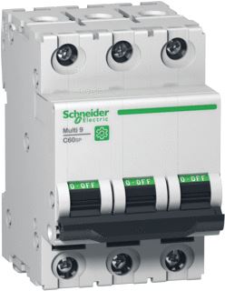 SCHNEIDER ELECTRIC MULTI9 C60SP INSTALLATIEAUTOMAAT 3P 2 A B CURVE 480Y/277 V 10 KA UL1077