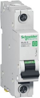 SCHNEIDER ELECTRIC MULTI 9 INSTALLATIEAUTOMAAT C60H-DC 1-POLIG 0,5A C-KARAKTERISTIEK 250VDC 10KA 