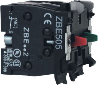 SCHNEIDER ELECTRIC HARMONY XB5 DUBBEL CONTACTBLOK VOOR DRUKKNOP ZBE 22MM 1NO+1NC SCHROEFKLEM