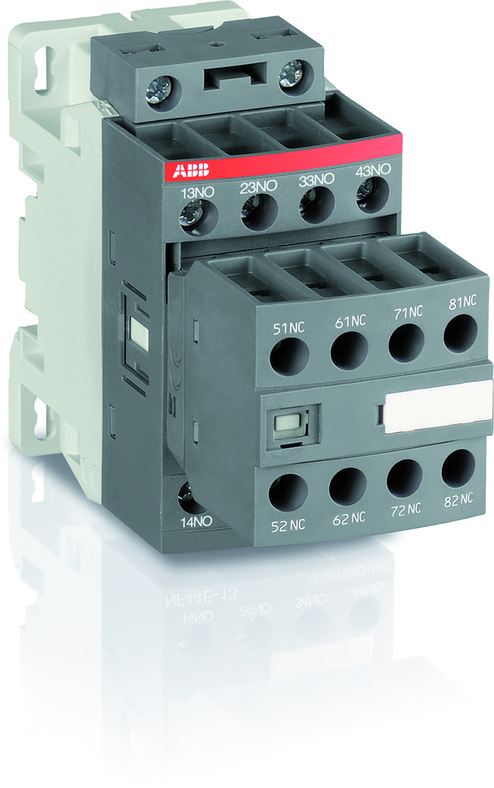 ABB HULPRELAIS NF-SERIE HULP MAGNEETSCH-4NO-4NC SPOEL CODE 22 GROOT SPANNINGSBEREIK