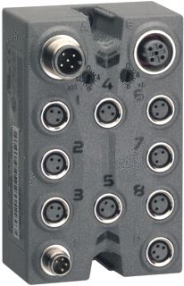 SCHNEIDER-ELECTRIC TM7 CANOPEN INTERFACE MODULE 8 IN/OUTPUT(INSTELBAAR) 1XM12 MALE BUS-IN 1XM12 FEMALE BUS-OUT 24VDC M8 CONNE 