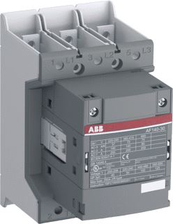 ABB AF140 MAGNEETSCHAKELAAR 3P AC3-140A-75KW-400V-RING-RAILAANSL-HULPCONTACT 0M-0V SPOELSPANN-24-60VAC-50-60HZ-20-60VDC