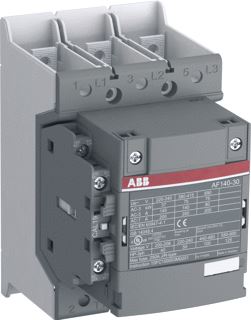 ABB AF140 MAGNEETSCHAKELAAR 3P AC3-140A-75KW-400V-RING-RAILAANSL-HULPCONTACT 1M-1V SPOELSPANN-24-60VAC-50-60HZ-20-60VDC