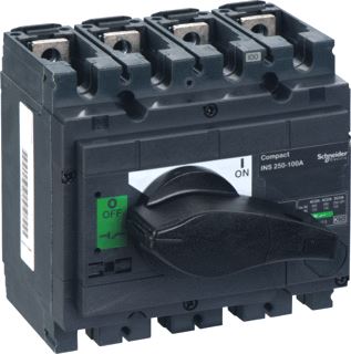 SCHNEIDER ELECTRIC COMPACT LASTSCHEIDER INS250-100A 4P LASTSCHEIDER ZWART 