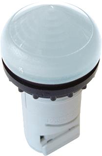 EATON RMQ-TITAN M22 SIGNAALLAMP COMPACT ZONDER GLOEI-NEON-OF LED-LAMP BA9S GESCHIKT VOOR 12-264VAC/DC LENS CONISCH KLEUR WIT 