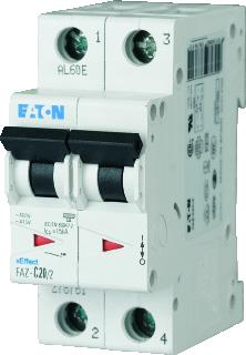 EATON INSTALLATIEAUTOMAAT 1,6A 2P C-KAR 15KA 