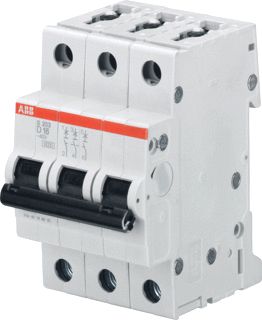 ABB S203 INSTALLATIEAUTOMAAT 3P D-KARAKTERISTIEK 32A IEC-EN 60898-1 6 KA-IEC60947-2 10 KA 3 MODULEN BREEDTE 52-5MM