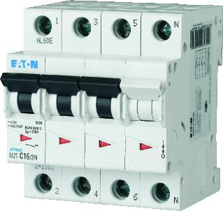 EATON INSTALLATIEAUTOMAAT 20A 4P INCL.NUL B-KAR 25KA 