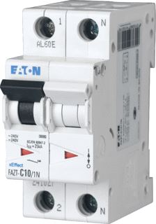 EATON INSTALLATIEAUTOMAAT 1A 2P INCL.NUL B-KAR 25KA 