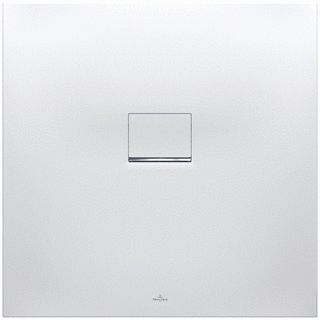 VILLEROY & BOCH SQUARO INFINITY DOUCHEBAK UNIVERSEEL IN TE BOUWEN ANTI-SLIP 900 X 900 X 40MM STEEN WIT 