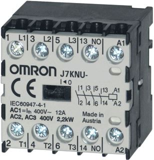 OMRON MICROSCHAKELAAR 3-POLIG (NO) + 1NC 2,2 KW; 12 A AC1 (TOT 440 V) 60 VDC 