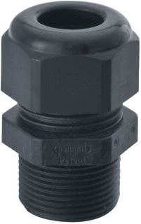 HUMMEL HSK-K KABELWARTEL PG21 KLEMBEREIK 13-18MM LENGTE 15MM KUNSTSTOF PA HALOGEENVRIJ IP68 ZWART RAL9005 