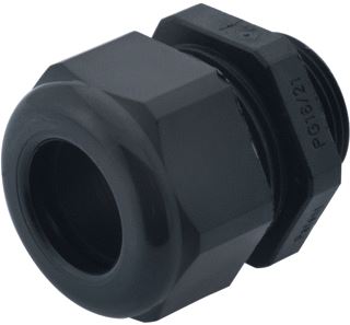 HUMMEL HSK-KE KABELWARTEL PG11 KLEMBEREIK 6-12MM LENGTE 8MM KUNSTSTOF PA HALOGEENVRIJ IP68 ZWART RAL9005 