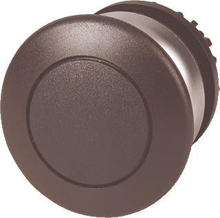 EATON RMQ-TITAN M22 FRONTELEMENT PADDESTOELDRUKKNOPSCHAKELAAR KLEUR ZWART KOP 36,5MM FRONT ROND 22,5MM INBOUW FRONTRING CHROOM 