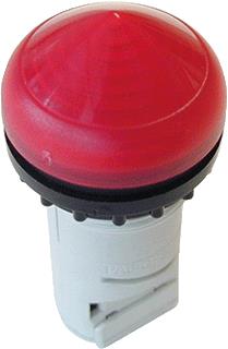 EATON RMQ-TITAN M22 SIGNAALLAMP COMPACT ZONDER GLOEI-NEON-OF LED-LAMP BA9S GESCHIKT VOOR 12-264VAC/DC LENS CONISCH KLEUR ROOD 