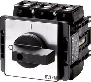 EATON LASTSCHEIDER 3-POLIG 0NO+ 0NC 125A 690V IP65 DRAAIGREEP ZWART APPARAAT VASTE INBOUW FRAMEKLEM 