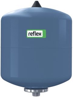 REFLEX REFIX EXPANSIEVAT 18L VOORDRUK 4BAR EINDDRUK 10BAR MAX 70GRADEN C CONTINU HX 377X280MM BLAUW 