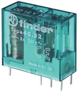 FINDER INSTEEK-/PRINTRELAIS RASTER 5 MM 2 WISSELCONTACTEN 8 A/250VAC SPOELSPANNING 6 V AC/DC BISTABIEL CONTACTMATERIAAL AGNI