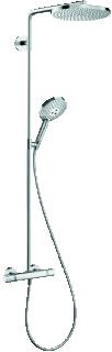 HANSGROHE RAINDANCE SELECT S DOUCHECOMBINATIE 240MM HOOFDDOUCHE 460MM ARM 1JET HANDDOUCHE THERMOSTAAT POWDERRAIN CHROOM 