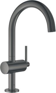 GROHE ATRIO NEW WASTAFELMENGKRAAN L-SIZE PO WASTE EENGREEPS 1-GATS 302MM HOOGTE 166MM UITLOOP DRAAIBAAR HARD GRAPHITE GEB 